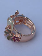Floral Vintage Expandable Ring Chromatique
