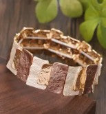 Bronze Tone Stretch Bracelet