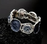 Blue Rose Flower Bracelet