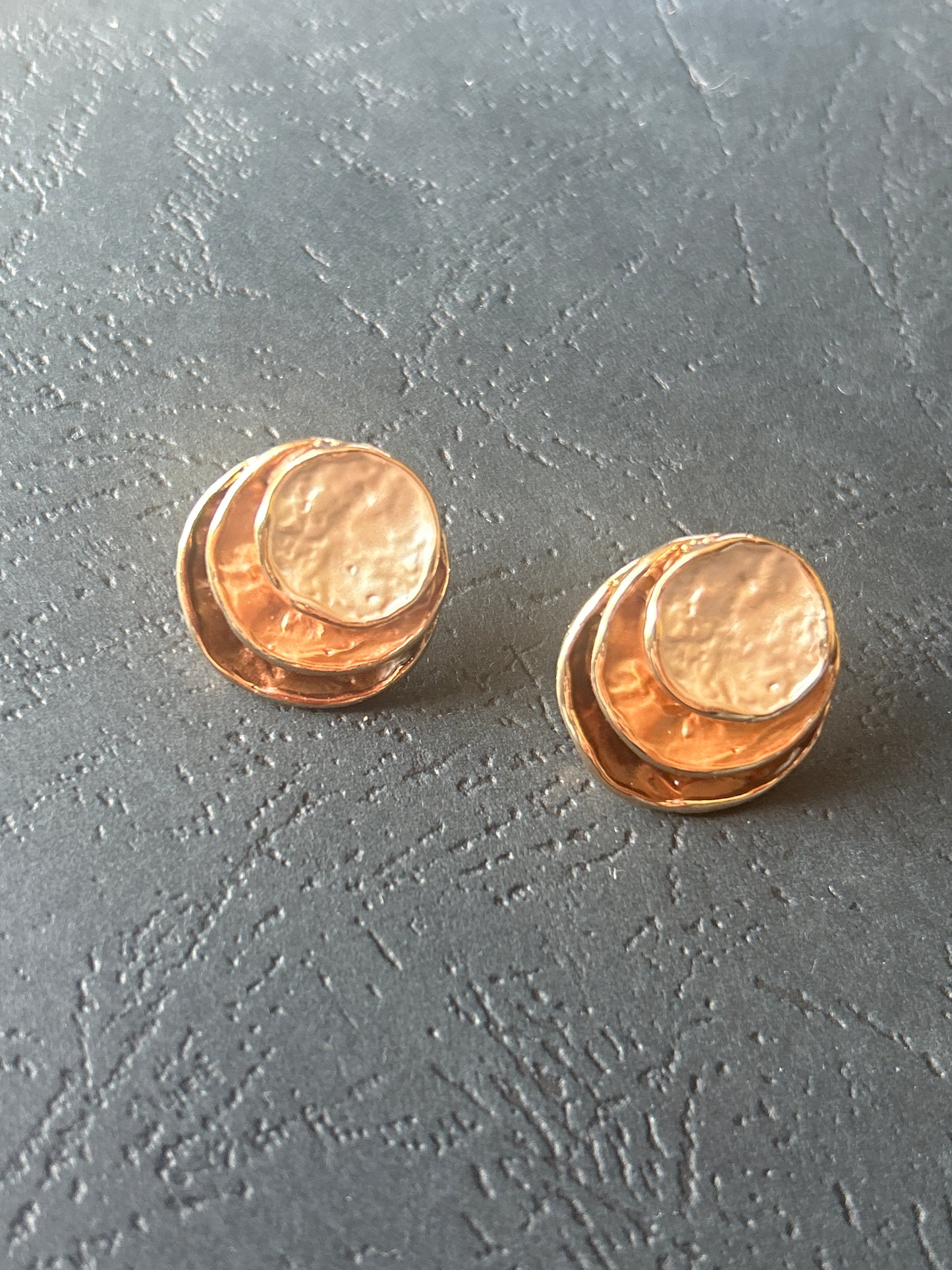 Golden Tones Layered Earrings