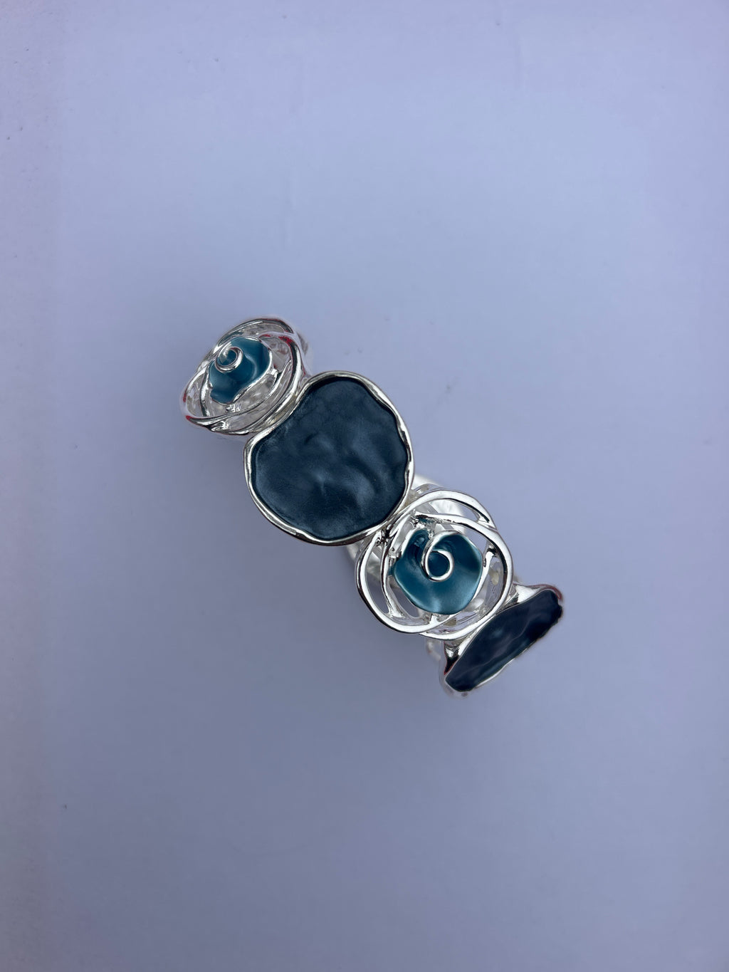 Blue Rose Flower Bracelet