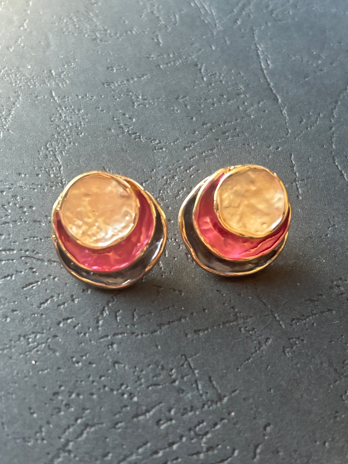Seven Colours Tones Layered Earrings