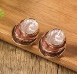 Golden Tones Layered Earrings