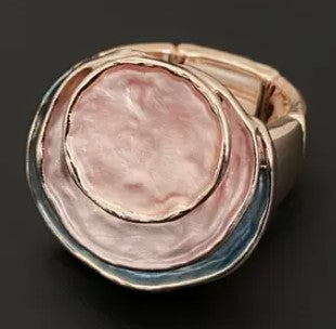 Chic Cuff Expandable Ring Grey Tones